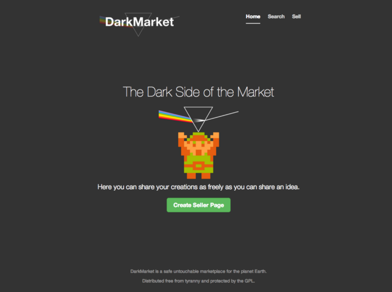 DarkMarket Homepage